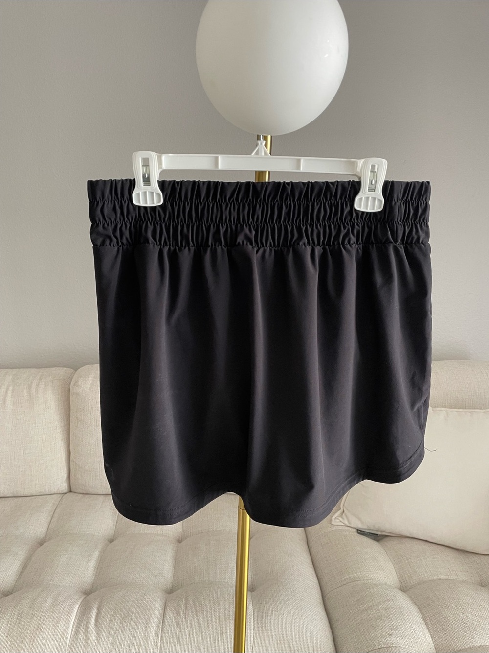 Z by Zella Interval Athletic Workout Skorts Black Stretch Waist Short Lined - Picture 4 of 11